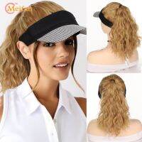 【jw】✱✶  MEIFAN Synthetic Fake Hair Ponytail Extension Wig wiht Hat Beach Baseball Cap All-in-one Wear