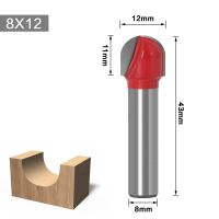 【In-Stock】 MULTI DEAL 6/8Mm Shank Nose End Mill ไม้ Router Bit ชุด Cove C เครื่องตัดรัศมี Core กล่อง Solid Carbide งานไม้เครื่องมือ