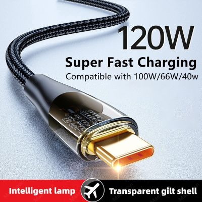 Chaunceybi Type C Cable 120W Super Fast USB 1M/1.5M/2M Charger Wire 13 Oneplus Data Cord