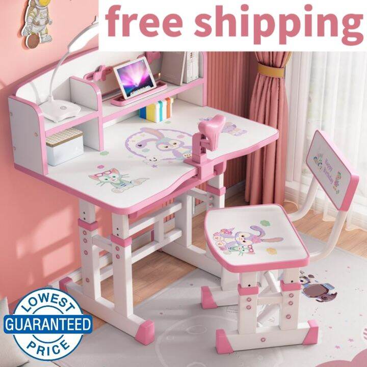 Kids character study table set children’s learning desk study desk