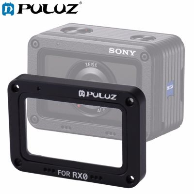 PULUZ สำหรับ Sony RX0 /RX0 II อะลูมินัมอัลลอยเปลวไฟ + ตัวป้องกันกระจกเทมเปอร์ &amp; สกรูและไขควงสำหรับอุปกรณ์ตกแต่ง RX0 Sony