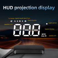 USB Power GPS HUD รถ Head Up จอแสดงผล Speedometer ทิศทางจอแสดงผล3D Reflection Overspeed Alarm ความเมื่อยล้าขับรถ Alarm