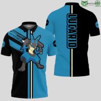 Lucario Polo Shirts Pokemon Anime jersey