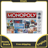 Monopoly Dizney ฉบับภาพเคลื่อนไหวเกมกระดานฉบับภาษาอังกฤษ