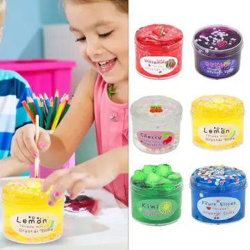Toy Fruit crystal mud Scented Stress Relief Clay Soft Slime Clay