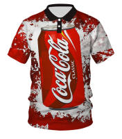 Coca-Cola Coke Cool Red Hiphop 3D Print Women Men Summer Polo Casual Poloshirt 17（Contact the seller, free customization）