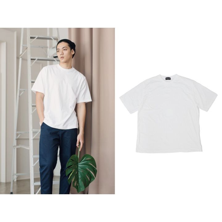 miinshop-เสื้อผู้ชาย-เสื้อผ้าผู้ชายเท่ๆ-เสื้อoversize-สีขาว-พร้อมส่งค้าบ-เสื้อผู้ชายสไตร์เกาหลี