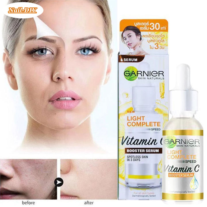 Garnier Bright Complete Vitamin C Serum For Dark Spots Brightening Acial Serums Moisturizing