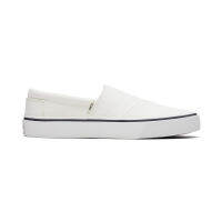 TOMS รองเท้าลำลองผู้หญิง สลิปออน รุ่น Alpargata Fenix Slip-On White Washed Canvas (B) รองเท้าลิขสิทธิ์แท้