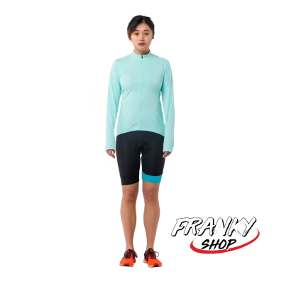 [พร้อมส่ง] เสื้อปั่นจักรยานในสภาพอากาศอบอุ่นกันยูวีแขนยาวสำหรับผู้หญิง Warm Weather UV Protection Long-Sleeved Jersey