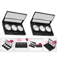 ✇✵❅ 2 Pcs Makeup Tool Eyeshadow Palette Subpackaging Case Pallet Magnetic Trayss