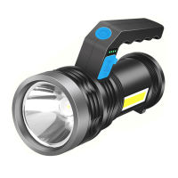 1x ไฟฉาย LED แบบชาร์จไฟได้ Super Bright Handheld Portable ไฟฉาย Spotlight 1x