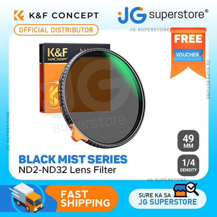 K&F Concept Black Mist Series 1/4 Neutral Density ND2 to ND32 Diffusion