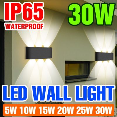 IP65 Led Wall Lamp Outdoor Lighting Waterproof Wall Decor Light Interior Wall Light Indoor Bedroom Bulb Stairs Living Room Home Power Points  Switches