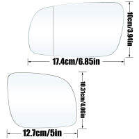 สำหรับ VW G Olf MK4 1996-2004 BORA JETTA ซ้ายและขวาด้านข้างปีกกระจกสีขาวกระจกมองหลังมองหลังภายนอกนอกกระจกนูน