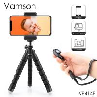 Vamson Mini Tripod for Phone Flexible Leg Gorillapod Octopus Tripod Mobile Phone camera for iphone for Xiaomi for Samsung VP414F Selfie Sticks