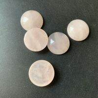 5Pcs Natural Rose CAB Cabochon หิน Reiki Healing คริสตัลสีชมพู Flatback คริสตัลรูปร่าง20Mm Dropship