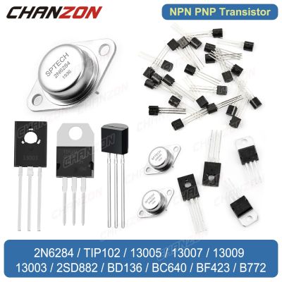 ▲ 2N6284 TIP102 13005 13007 13009 13003 2SD882 BD136 BC640 BF423 B772 TO-3 TO-220 TO-126 TO-92 NPN PNP Darlington Power Transistor