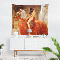 Aertemisi Lady Godiva Tapestry แขวนผนัง Art สำหรับห้องนอนห้องนั่งเล่น Decor College Dorm Party ฉากหลัง Home