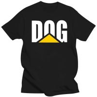 Large mens short sleeves New Humorous Funny Parody Caterpiller Logo Dog Premium Tshirt Men Clothing Cat Croatia T 4XL.5XL.6XL