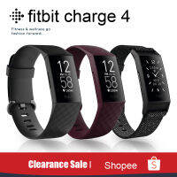 【ลดล้างสต๊อก FITBIT Charge 4 เครื่องติดตามการเต้นของหัวใจ ฟิตเนส GPS พร้อมกล่องซีล