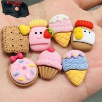 【lz】☫卐◇  7 pçs resina bonito dos desenhos animados geladeira adesivo magnético kawaii sorvete biscoito bebida donut morango geladeira ímã foto parede