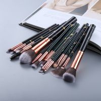 【CW】✴✥  KOSMETYKI Marble Makeup Brushes Set Foundation Blush Blending Make Up Maquiagem