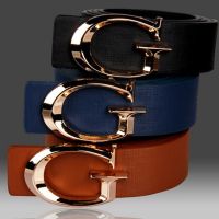 Wanita Kasual Sabuk Fashion Halus Gesper Merek Leather Belt untuk Gadis Bisnis Split Kulit Sabuk Wanita