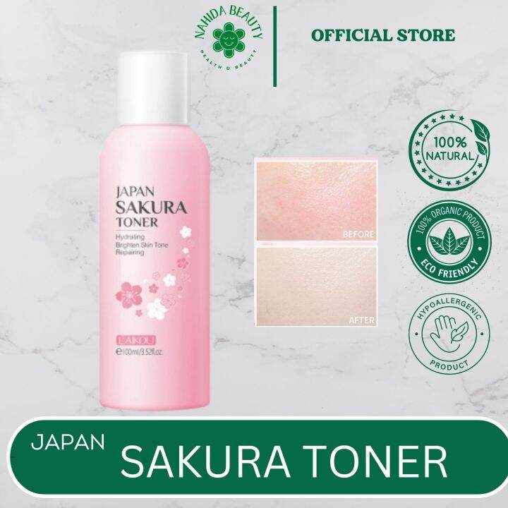 Sakura Face Toner Cherry Blossoms Nourishing Reduce Spots Rejuvenating Firming 100ml Lazada PH
