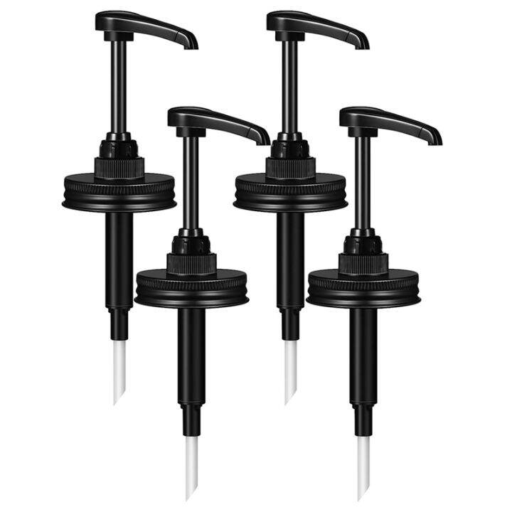 Mason Canning Jar Syrup Dispenser Pump Lids Push Pump for 16 Oz Regular