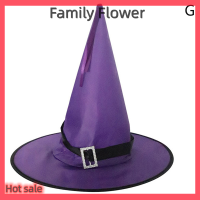 Family Flower Flash Sale ผู้ใหญ่เด็กฮาโลวีนพ่อมดแม่มดหมวกคอสเพลย์อุปกรณ์เครื่องแต่งกาย