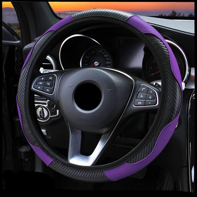 car-steering-wheel-cover-breathable-anti-slip-pu-leather-steering-covers-suitable-37-38cm-auto-decoration-carbon-fiber