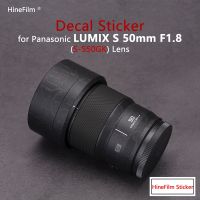 Lumix 50 F1.8 S สติ๊กเกอร์ติดบนตัวเครื่องผิวพรีเมี่ยมสำหรับ Panasonic LUMIX S 50Mm สติกเกอร์ป้องกัน F1.8ฟิล์มฝาครอบป้องกันรอยขีดข่วน