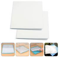 100 Pcs กระดาษ Place Mats ทิ้ง Bird Cage Parakeet อุปกรณ์เสริม Birdcage Bed Linings Parrot Liner สีขาว