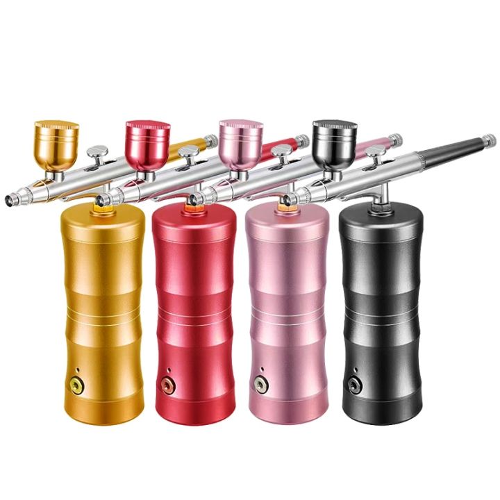 Airbrush Nail With Compressor Portable Airbrush For Nails Cake Tattoo Makeup