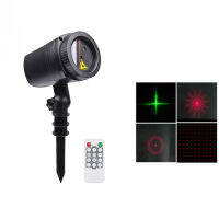 12 Patterns Waterproof LED Outdoor Dynamic Lawn Lamp Projector Light with RF Remote Control for Christmas Holiday Party