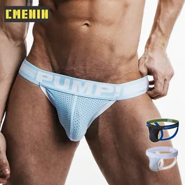 CMENIN PUMP 1Pcs Cotton Sexy Underwear Man Jockstrap Underpants Soft  Stringi Men's Thongs And G String Men's Panties Under Wear MP294