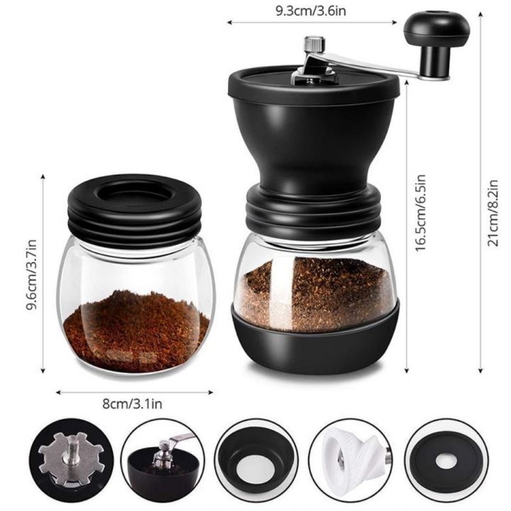 เซ็ตเครื่องบดกาแฟ-coffee-grinder-แบบมือหมุน-เครื่องบดกาแฟ-เครื่องบดเมล็ดกาแฟ-เครื่องทำกาแฟ-เครื่องบดกาแฟด้วยมือ-เซ็ตปั่นกาแฟ-ที่บดกาแฟ