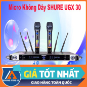 Micro Không Dây SHURE UGX 30 -Bắt Sóng Cực Xa -Bắt Sóng Bằng Tần Số UHF