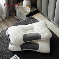 Deodar Soy Fiber Neck Brace Pillow for Sleeping Antibacterial Anti-Mite Slow Rebound Soft Relax Cervical Pillows Bedding 48x74cm