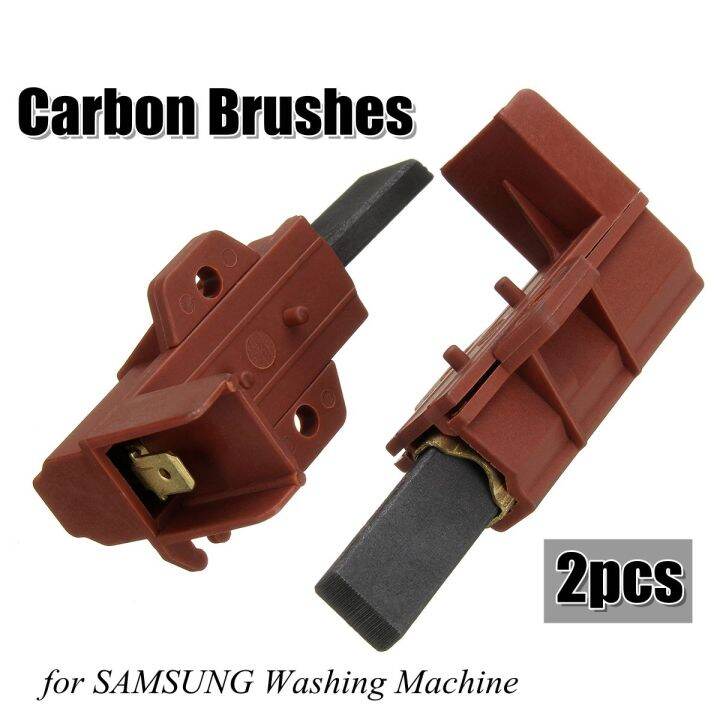 2Pcs Washing Machine Motor Carbon Brush And Holder Brushes Coal
