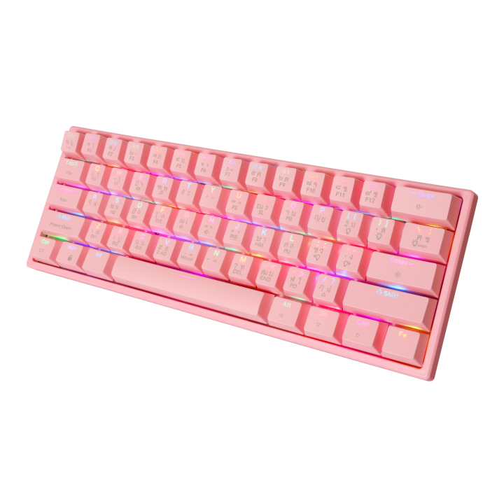 tsunami-outemu-mk-61-max-61-keys-professional-mechanical-gaming-keyboard-red-switch-แป้นภาษาไทย-อังกฤษ-สีชมพู-ของแท้-ประกันศูนย์-2ปี-sakura-pink