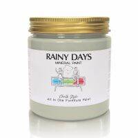 Chalk Paint ,Rainy Days Mineral Paint ( Temple Gray )สีทาเฟอนิเจอร์  สำหรับงาน DIY ,วินเทจ, ปกปิดดี ไม่มีกลิ่น ใช้งานง่าย ชนิดทา