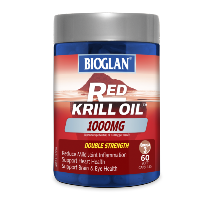 BIOGLAN Red Krill Oil 1000mg (60 Capsules) Lazada