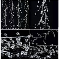 hot【cw】 100/120/150cm Bead Curtain Drop Branch String Garland Wedding Supplies