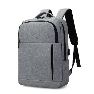 [COD] New 15.6 inch cloth backpack male USB charging business commuting bag computer female