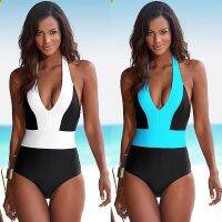 Womens y V-neck Swimsuit Swimwear Bathing