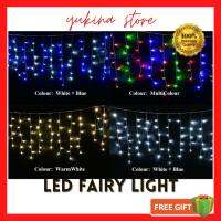 {ItalyNest shop}โคมไฟ LED เชือกหลอดไฟแฟรี่3ม. 100ชิ้น,แผ่นเรืองแสง LED สำหรับปาร์ตี้งานแต่งงานบ้าน Rumah ตกแต่งเทศกาล Deco