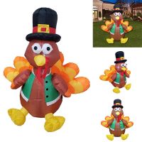 Thanksgiving Inflatable Toy Doll Thanksgiving Decorations for Outdoor Led Light Thanksgiving Turkey Party Decor