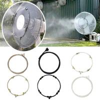 DIY Outdoor Nebulizer Fan Sprayer Misting Cooling System 9.8FT Misting Line4 Brass Mist Nozzles For Patio Terrace Greenhouse